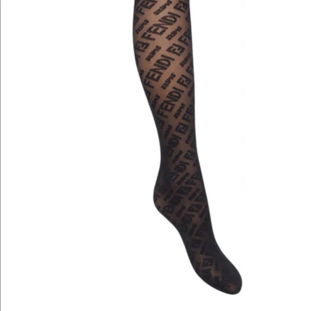 FENDI X SKIMS BLACK TIGHTS